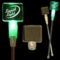 9" Green Square Light-Up Cocktail Stirrers